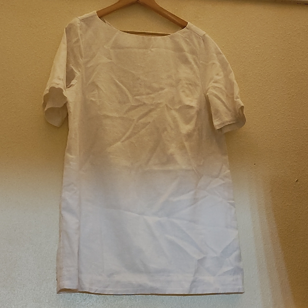 White Short Sleeve Dress